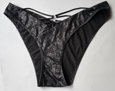 #ad #ad Ann Summers St Lucia Brazilian Bikini Bottoms UK 6 Black New Tags GBP 8.75
