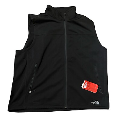 #ad NWT THE NORTH FACE Ridgewall Vest Mens 3XL Black Full Zip Brand New $40.00