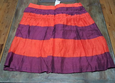 #ad New Women#x27;s Ann Taylor loft Multi Color Skirt Sz 0 Petite $4.99