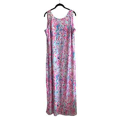 #ad Large Abstract Print Sleeveless Casual Maxi Dress $16.00