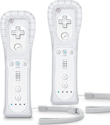 2Pack Wii Remote Controller For Wii Wii U Gaming With Built in Motion Plus White $24.99