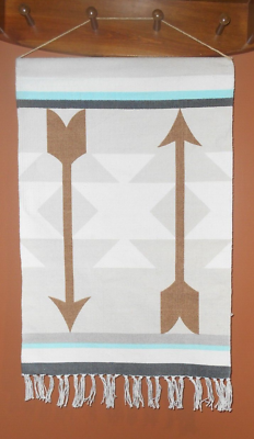 #ad Wall Tapestry w Arrows 100% Cotton India 18x26quot; Bohemian Boho Decor Pillowfort $18.00