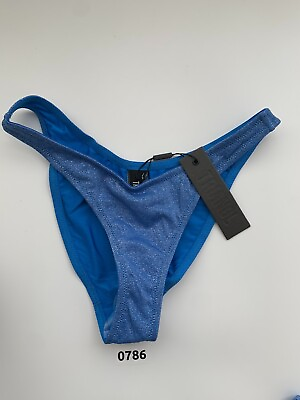 #ad Triangle M Womens Mica Marina Sparkle Cheeky Bikini Bottoms Blue NWT MSRP $50 $23.97