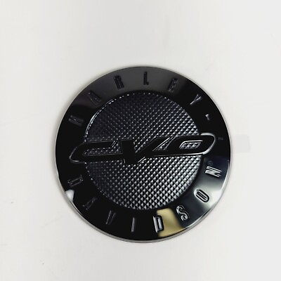 #ad Harley Davidson 08 22 CVO Black Fuel Door Medallion Insert Emblem $69.95