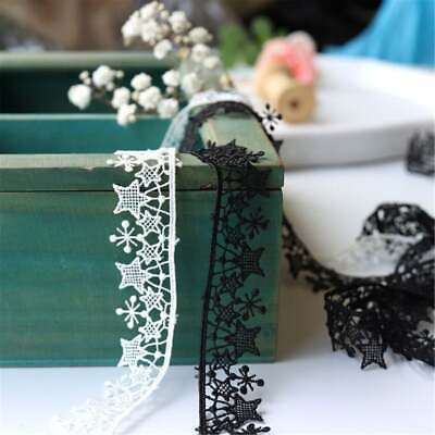 2 Yards Star Venice Lace Trim Flower Sewing Edge Craft Ribbon for DIY Dress Veil $6.99