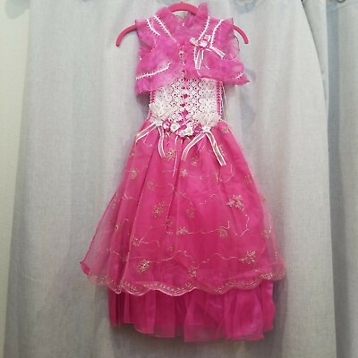 #ad Girl Dresses Girls Size 8 Pink Children Party Princess Clothing Evening Dress $39.99