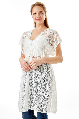 ScarvesMe Women#x27;s Fashion Beach Resort Floral Crochet Lace Cover Up $29.99