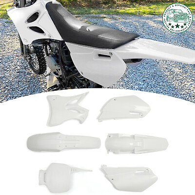 #ad Complete Plastics Kit White for Yamaha YZ85 2002 2014 Dirt Bike 2013 2012 2011 $49.50