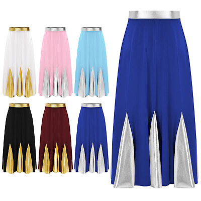 #ad Kids Girls Skirt Flare Skirts Belly Skort Celebration Costume Ankle Length Paso $23.29