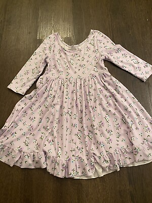 #ad Girls Pink Flower Dress Size 7 8 #15 $8.99