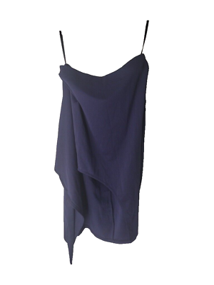 #ad Liumilac Womens Party Dress Blue Midi Sleeveless Small New $28.74