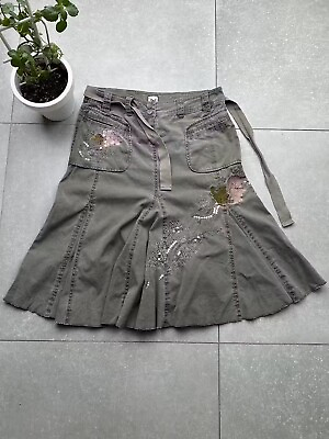 #ad Dolceamp;Gabbana Vintage Belt Super Flare Skirt Men#x27;s  Size 6 $150.00