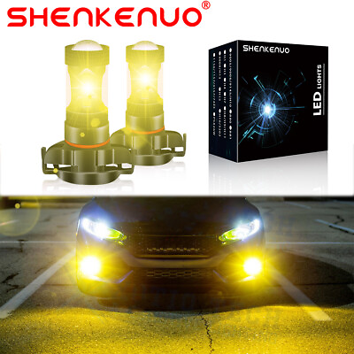 5202 LED Fog Light Bulbs Yellow For GMC Sierra 1500 2007 2015 Yukon XL 2007 2013 $11.96