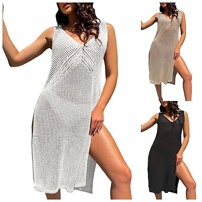 #ad Swimsuit Cover Ups For Women Xl Mesh Light weight Beach Bikini Cover Up Swimwear $16.19