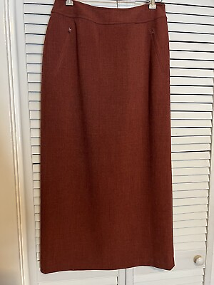TROUSERS Women’s Size 8 Skirt Long Maxi Length Vintage Zipper Pockets $13.96