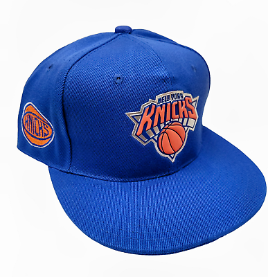 #ad New York Knicks Hat Snapback Adjustable Fit Two Styles Blue amp; Black Fast Ship $24.99