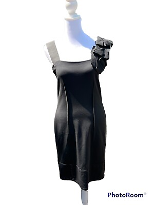 #ad Vera Wang Black Sleeveless Cocktail Dress Size 6 $135.00