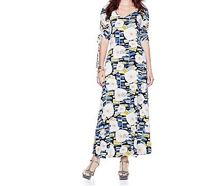 #ad Dinner evening party cocktail Office Women#x27;s stretch Floral maxi dress plus1X 2X $79.99