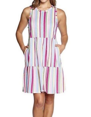 #ad Gap Women#x27;s Lightweight Tiered Layered Sleeveless Summer Dress Small NWT $17.95