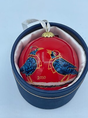 #ad #ad Dillard#x27;s 12 Days of Christmas Ornament Four Calling Birds 2010 Glass Painted $13.29