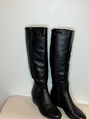 #ad Black boots size 10 $35.00