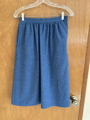 #ad Pendleton Wool Skirt Women#x27;s Size Small Midi Blue Lined $20.00
