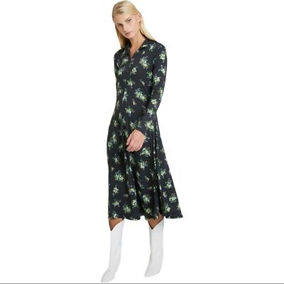 #ad Resume Womens Sofie Long Sleeve Maxi Dress Black floral Size XS $25.00
