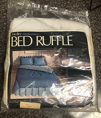 Medley Perma Prest Bed Ruffle Sold at Sears For Queen Size Bed 60x80 $17.98
