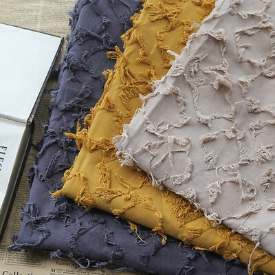 #ad Cotton Fabric Cloth Tassels Fringe Boho DIY Cushion Tablecloth Coat Costume Sew $39.30