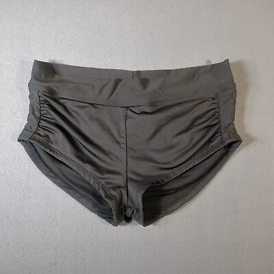 #ad KONA SOL Womens Medium Coverage Swim Shorts Black Bikini Bottoms Size M $9.84
