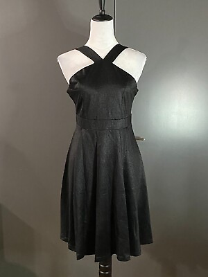 NWT Meaneor Black Cocktail Sleeveless Dress S#16 $19.00