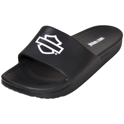 #ad Harley Davidson Men#x27;s Beechton Slides Black Sandals $49.95