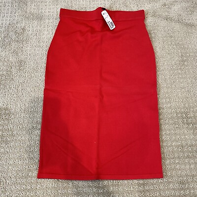 NWT Forever 21 Skirt Pencil Straight Red Large $9.03