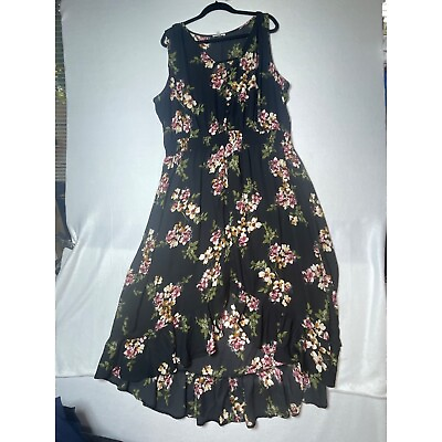 #ad Maurices plus maxi floral dress elegance and charming plus size 3X Large $32.00