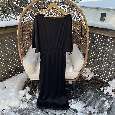 #ad St. John Black Long Evening dress Size 12 $200.00
