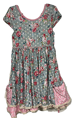#ad Kids Girls Summer Dress ￼Size 12 Years Floral With Poket $45.99