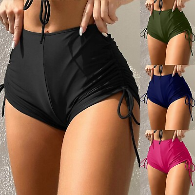 #ad Women Swim Basics Drawstring Side Bikini Bottom $5.56
