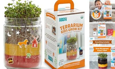 #ad Organic Kids Terrarium Grow Kit DIY Set for All Ages $13.23