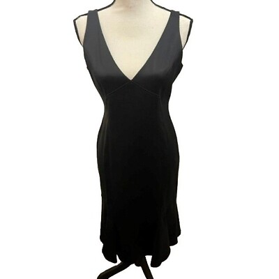#ad David Meister Black Cocktail Dress Size 12 $49.00