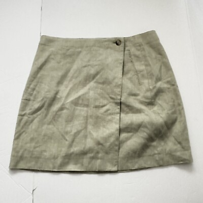 J Crew Women’s Skirt Plus Size 18 Linen Lined Wrapped NEW $24.00