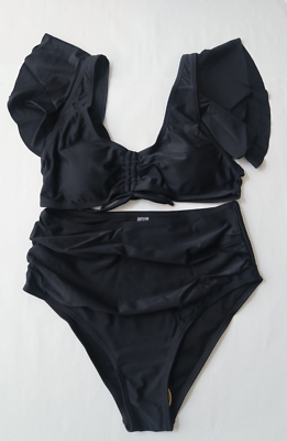 #ad #ad LVKOKOXQ Women#x27;s Sz M High Waisted Bikini Set Two Pieces Swimsuits Bathing Suits $16.33