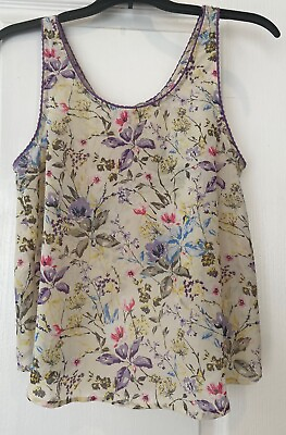 #ad #ad Nordstrom Women#x27;s Size Small S Tank Top Open Back Boho Summer $15.99