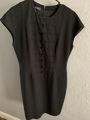 #ad Women#x27;s Dress Black Size 8 Short Sleeve Cocktail amp; Formal $20.47
