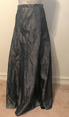 Express Long Maxi Skirt Pretty Fancy Metallic Elegant Regal Gray Grey Womens A7 $7.15