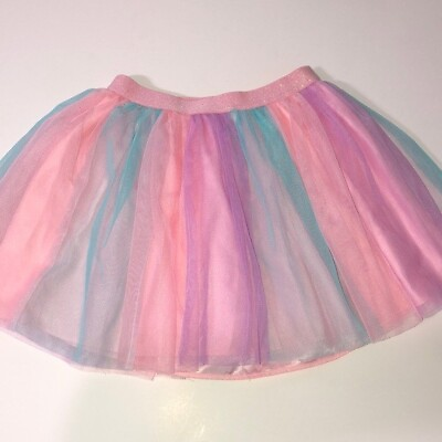 #ad Children’s place pastel rainbow skirt girls size small 5 6. $10.00