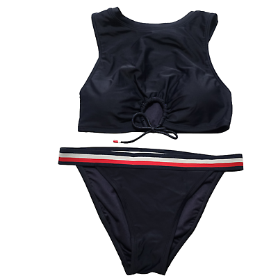 #ad #ad Tommy Hilfiger Womens Bathing Bikini Swim Set Small $49.99
