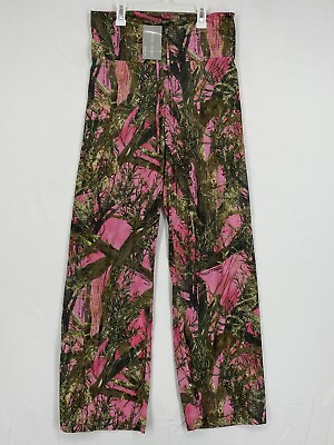 Shore Trendz Womens Medium Beach Cover Up Pants True Timber Pink Green Polyester $16.95
