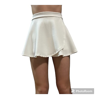 #ad White Mini Skirt $17.00