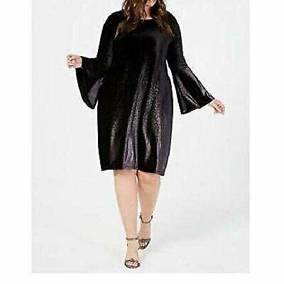 #ad Alfani Womens Plus Evening Velvet Cocktail Dress Size 18W $37.84