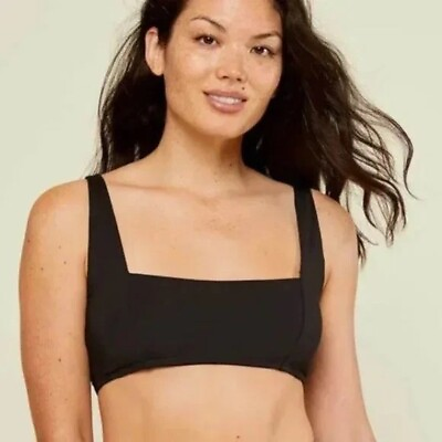 #ad NWT Andie Swimwear The Havana Top Black Bikini Top Size Large L NEW $20.99